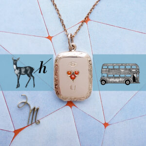 Jugendstil Fotomedaillon